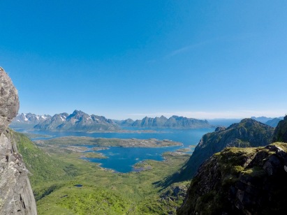 Utsikt fra Fløya.